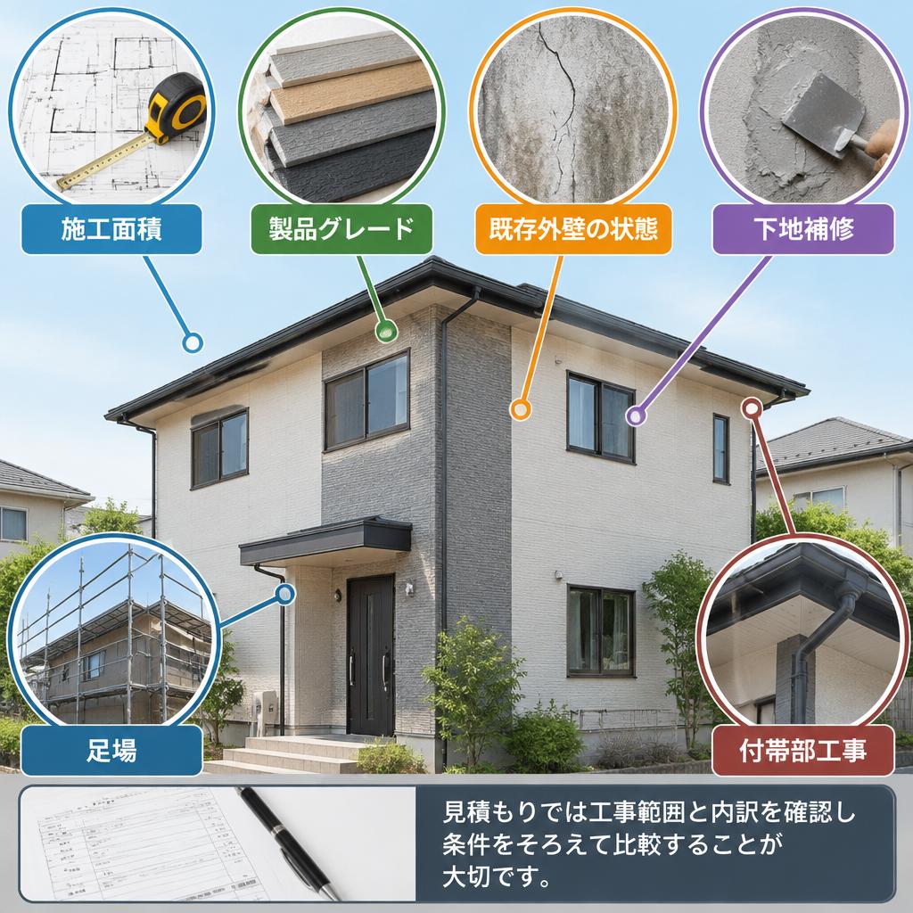 費用の差が出るポイントは？金属サイディングの見積もりを読み解く