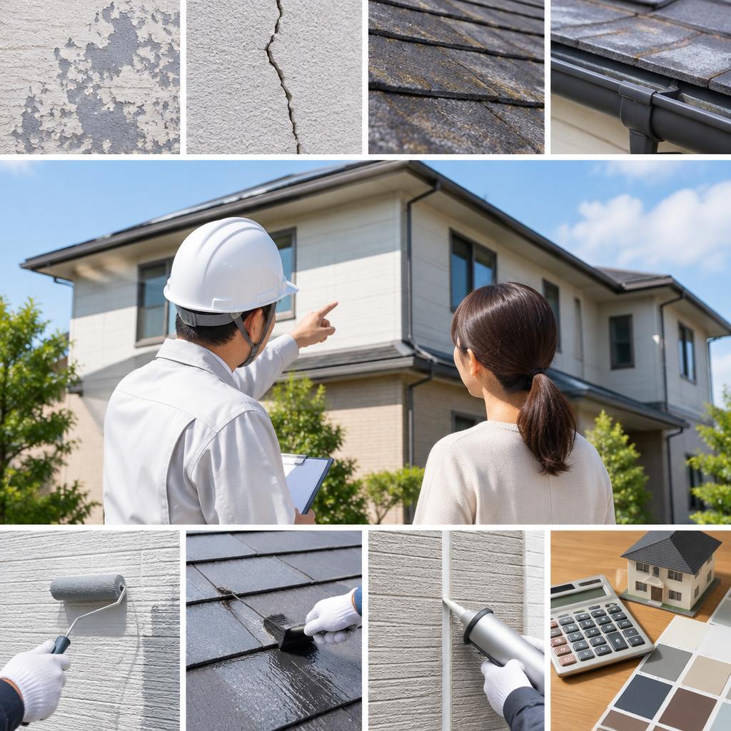 色褪せ補修から屋根まで、住まいに合う工事を選ぶ