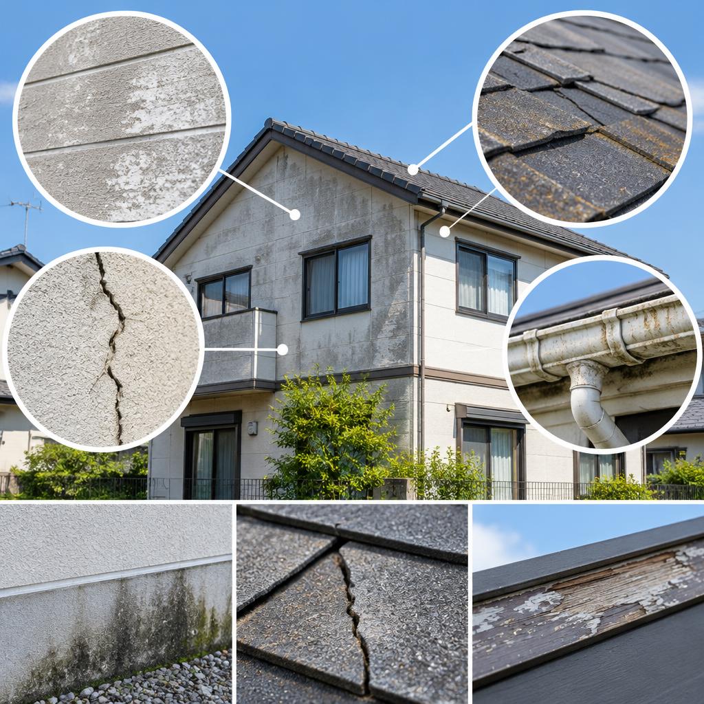 色褪せ・ひび割れは、住まいからのメッセージ