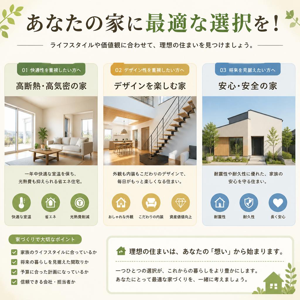 あなたの家に最適な選択を！