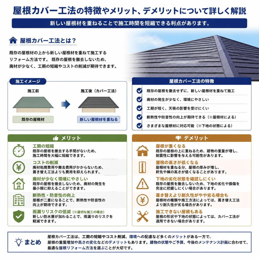 屋根カバー工法とは？