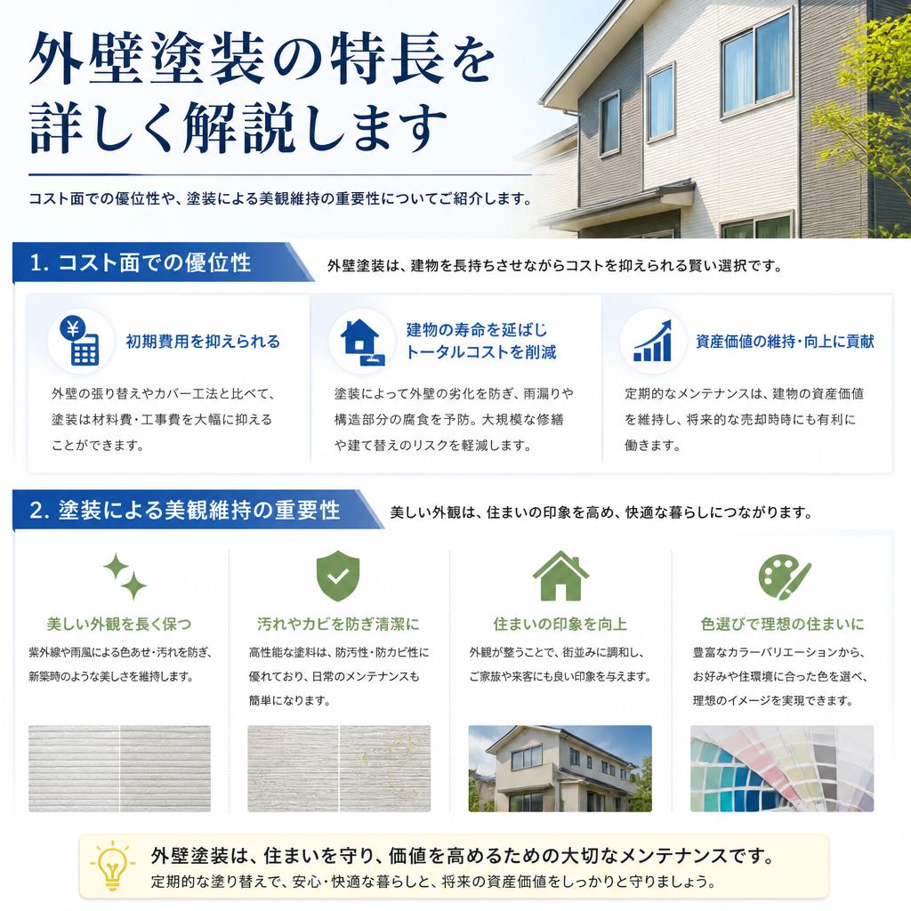 外壁塗装の特長