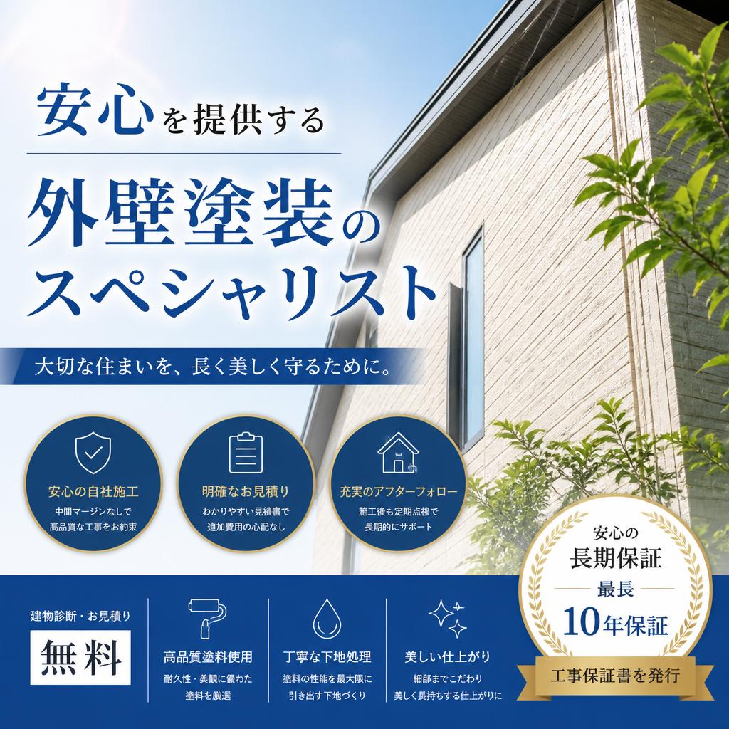 安心を提供する外壁塗装のスペシャリスト
