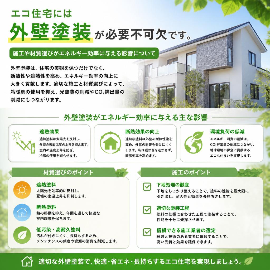 外壁塗装とエコ住宅の関係