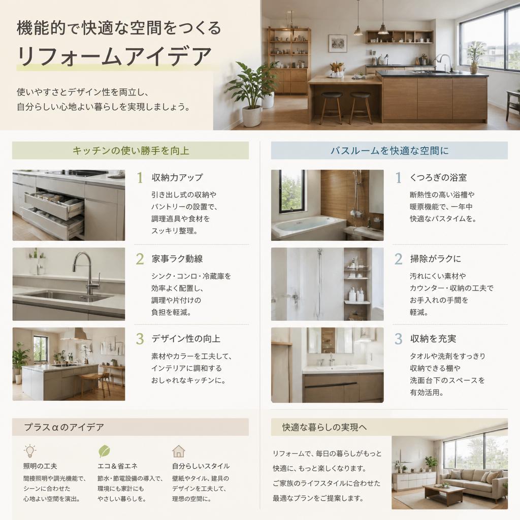 暮らし改善のためのリフォームアイデア