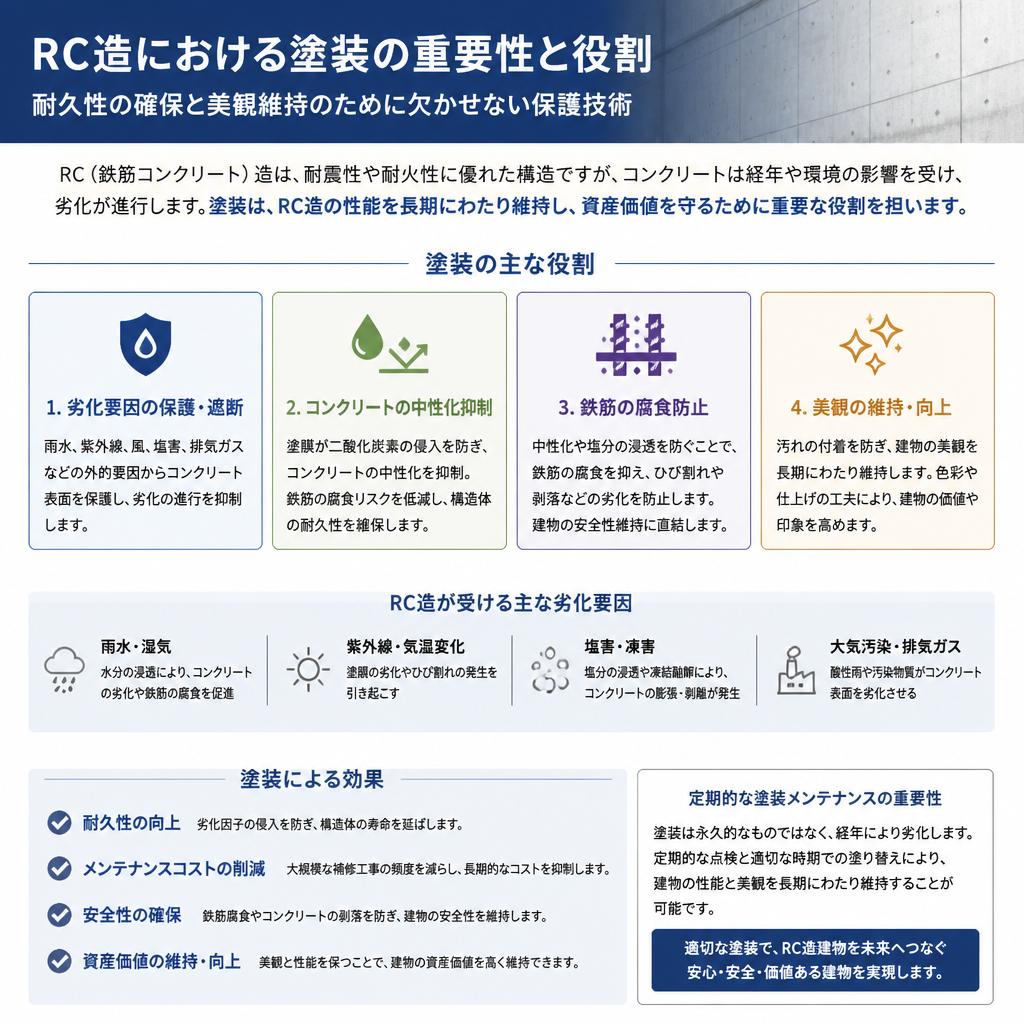 なぜRC造に塗装が必要か？