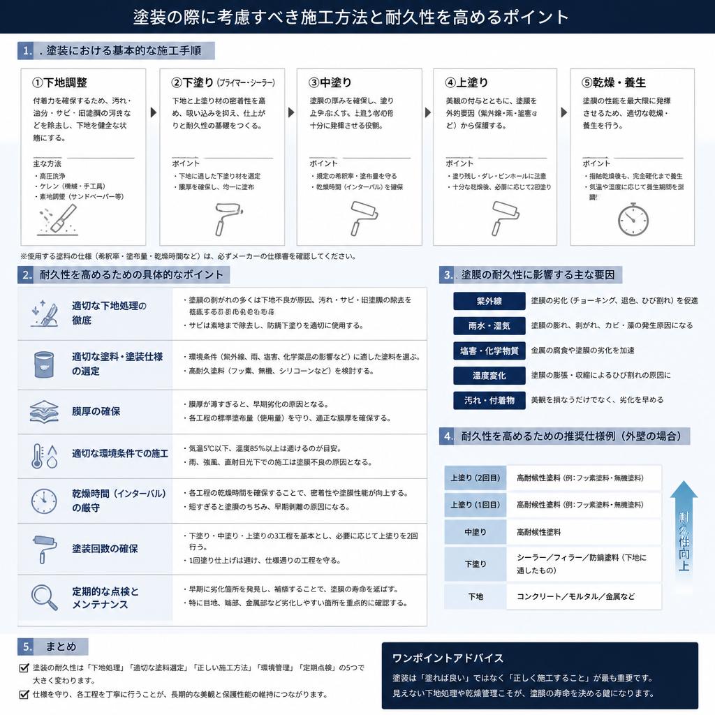 耐久性を高める施工方法