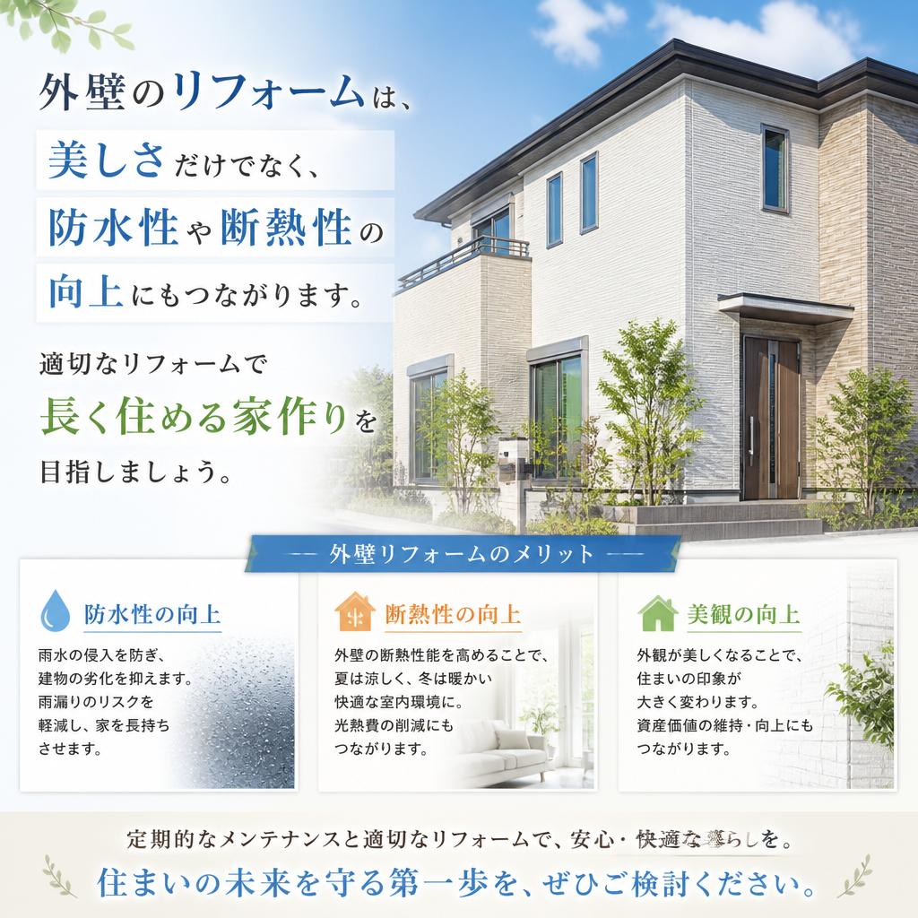 外装リフォームのおすすめ