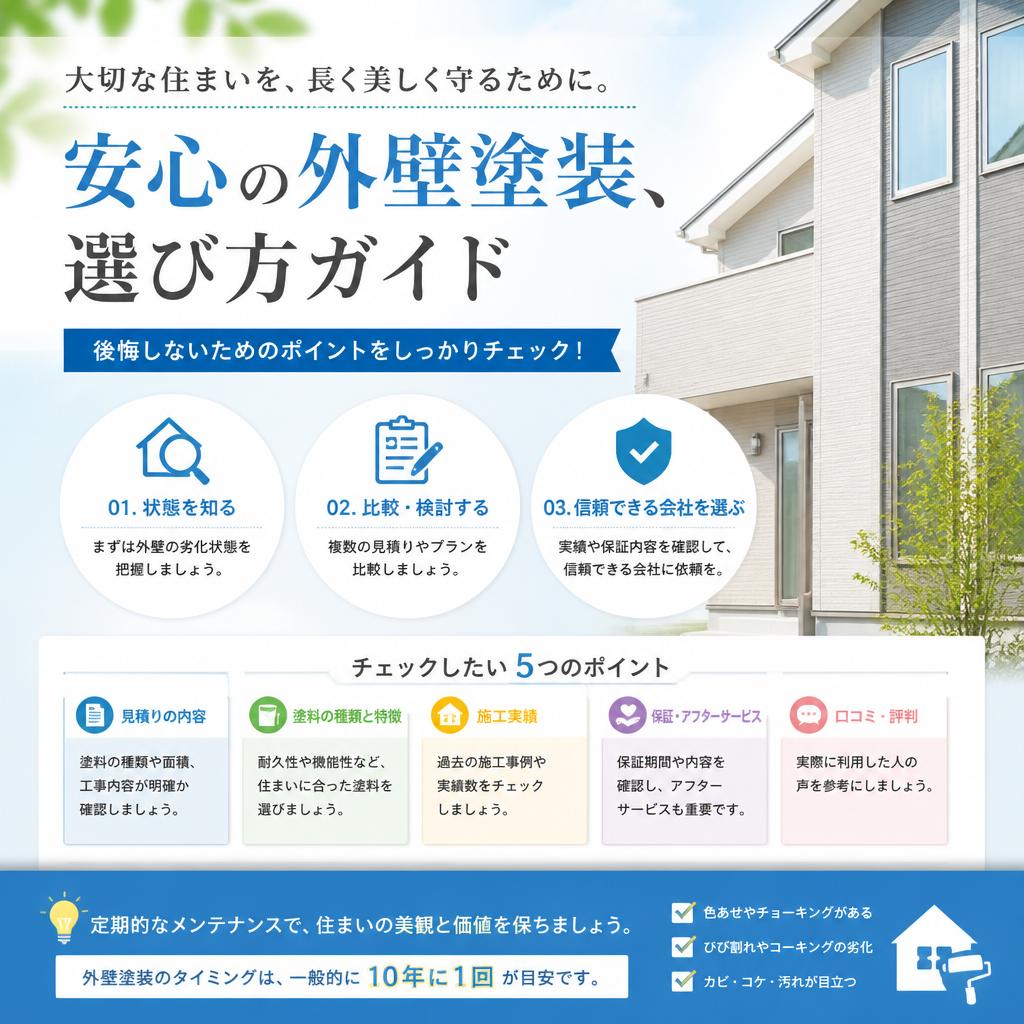 安心の外壁塗装、選び方ガイド
