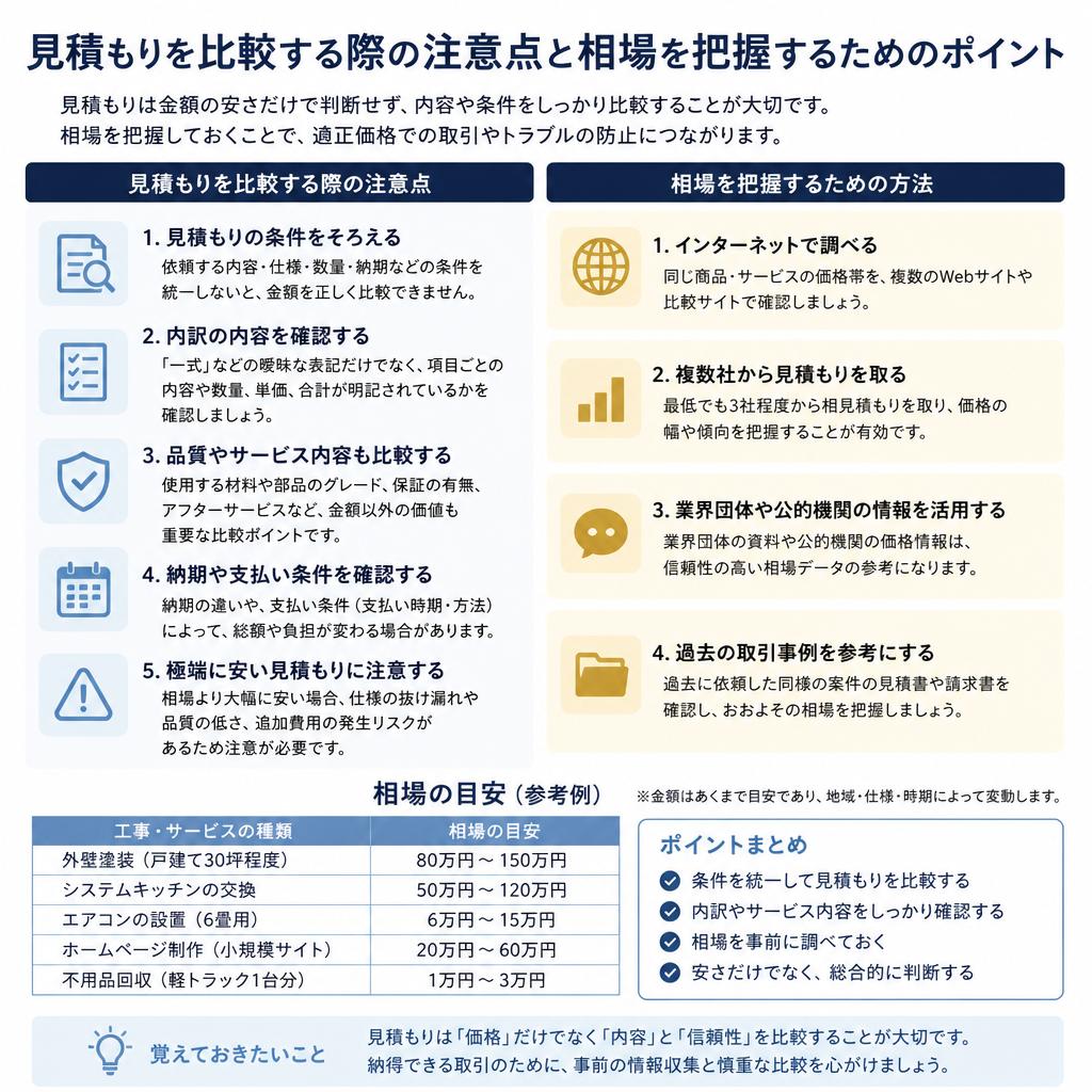 適正価格を見極めるポイント