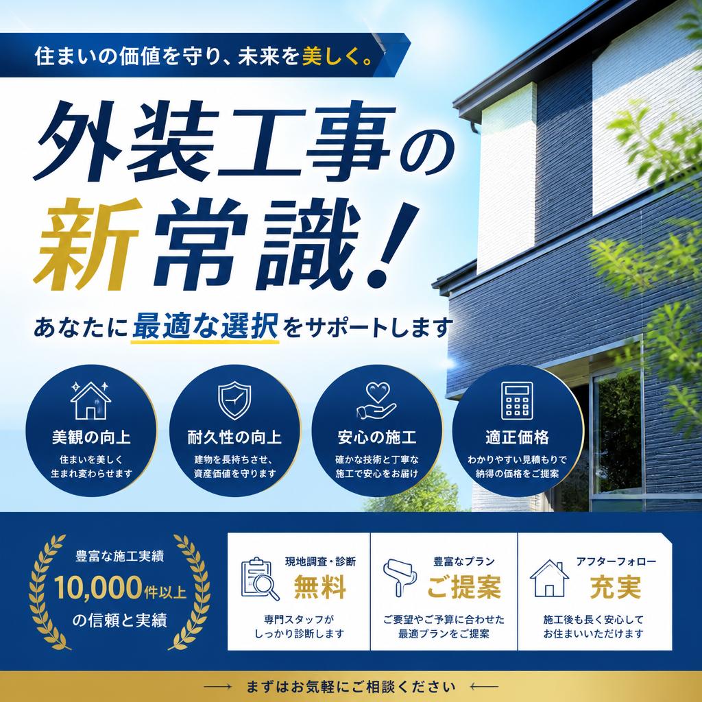 外装工事の新常識！あなたに最適な選択をサポートします
