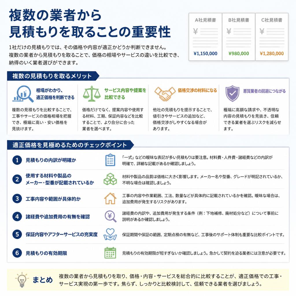 見積もり比較のポイント