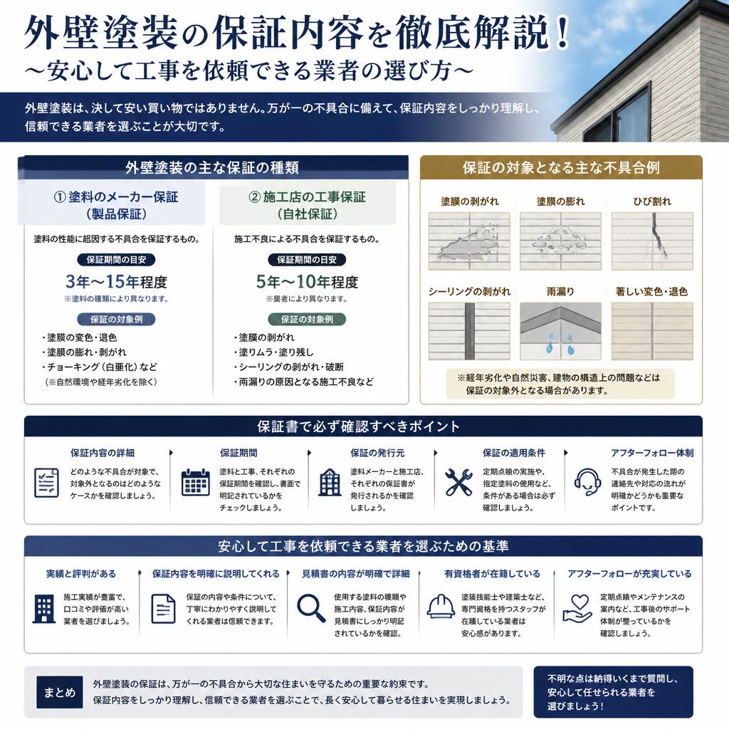 保証内容をしっかり確認！