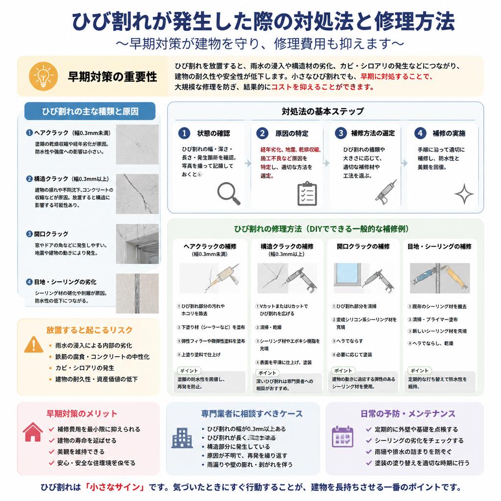 4. ひび割れ修理のポイント