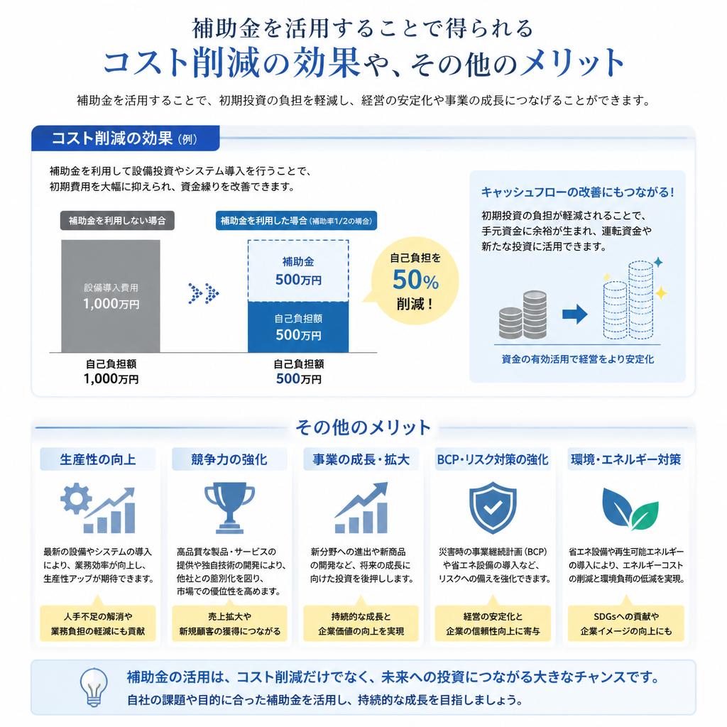 2. 補助金を活用する利点とは？
