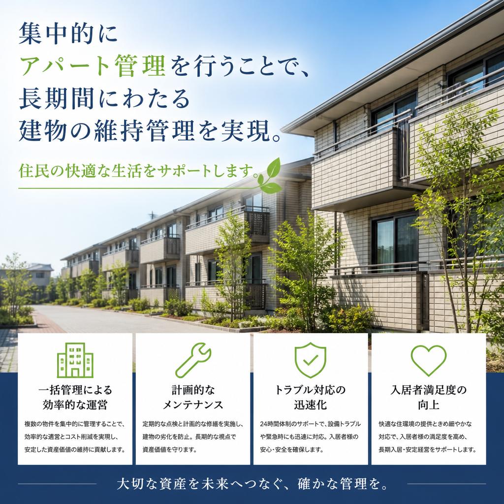 アパート管理のプロにお任せ