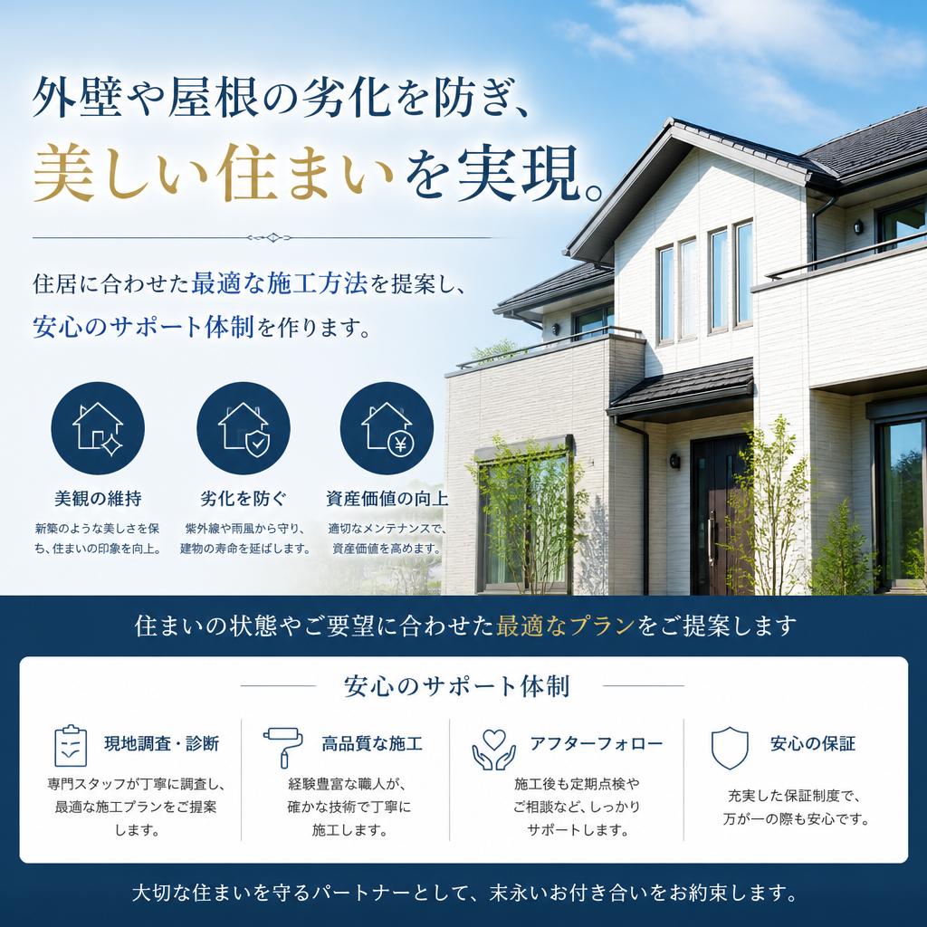 戸建て住宅を美しく保つ