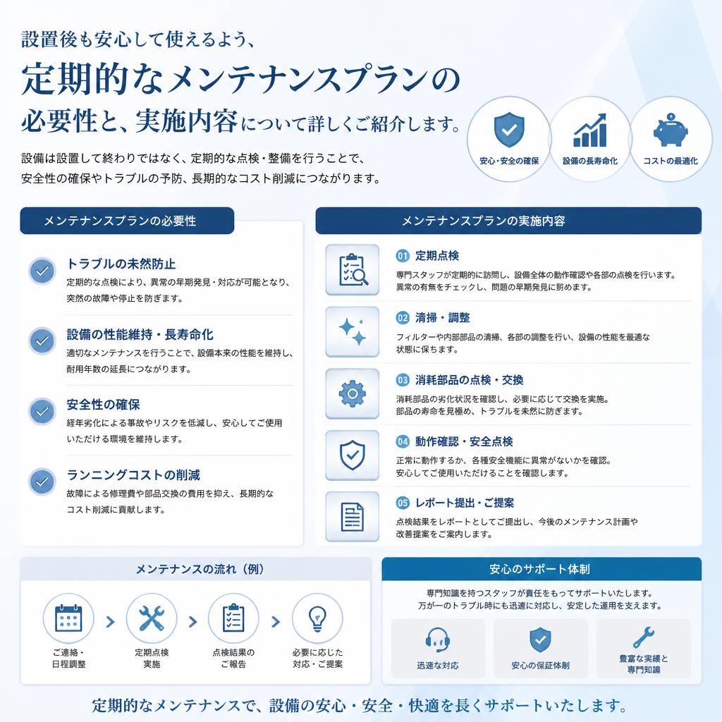 安心のメンテナンスプラン