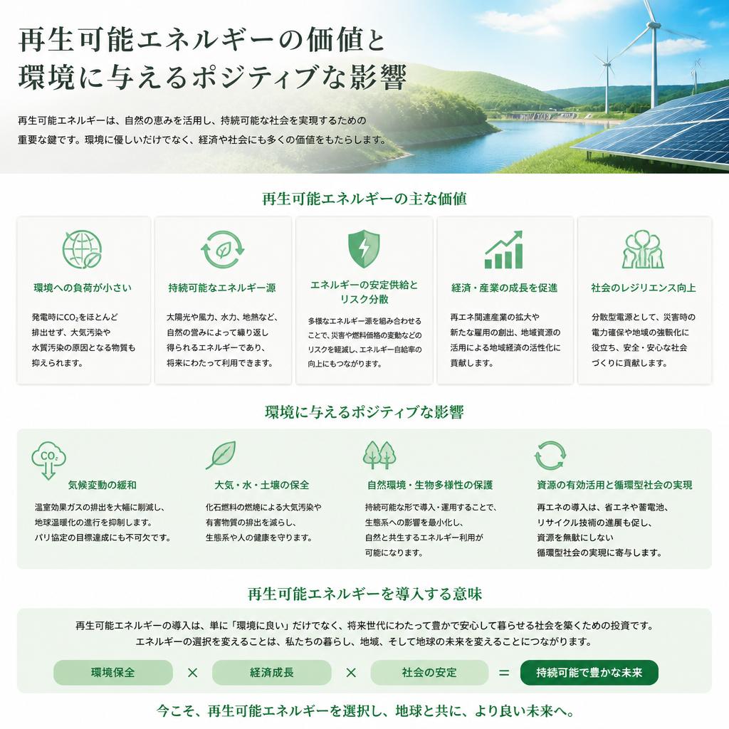 再生可能エネルギーを導入する意義