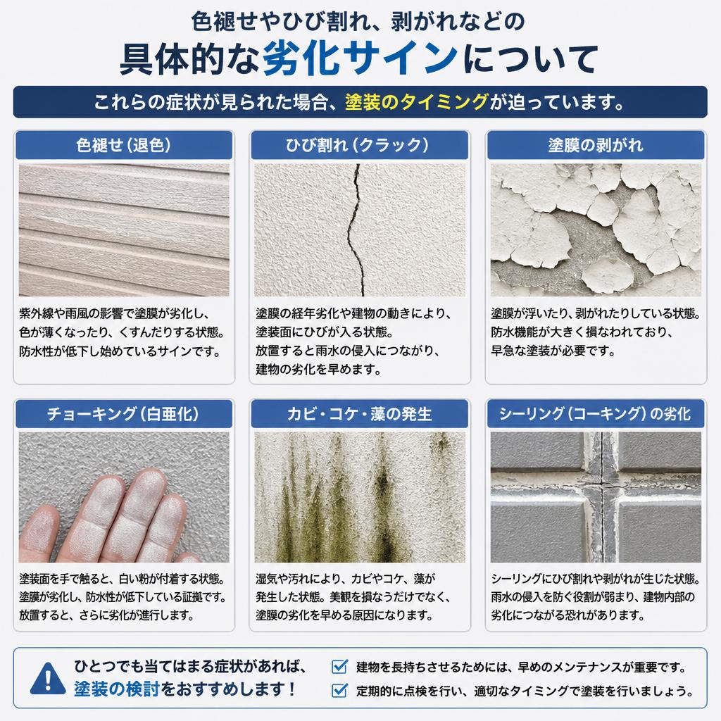 外壁の劣化サインとは？