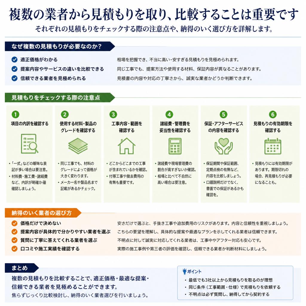 見積もり比較のポイント