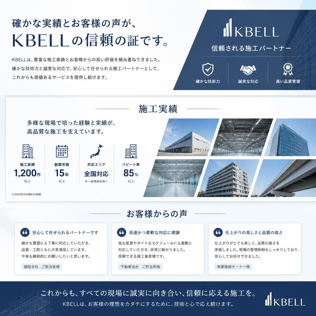 施工業者としての信頼性