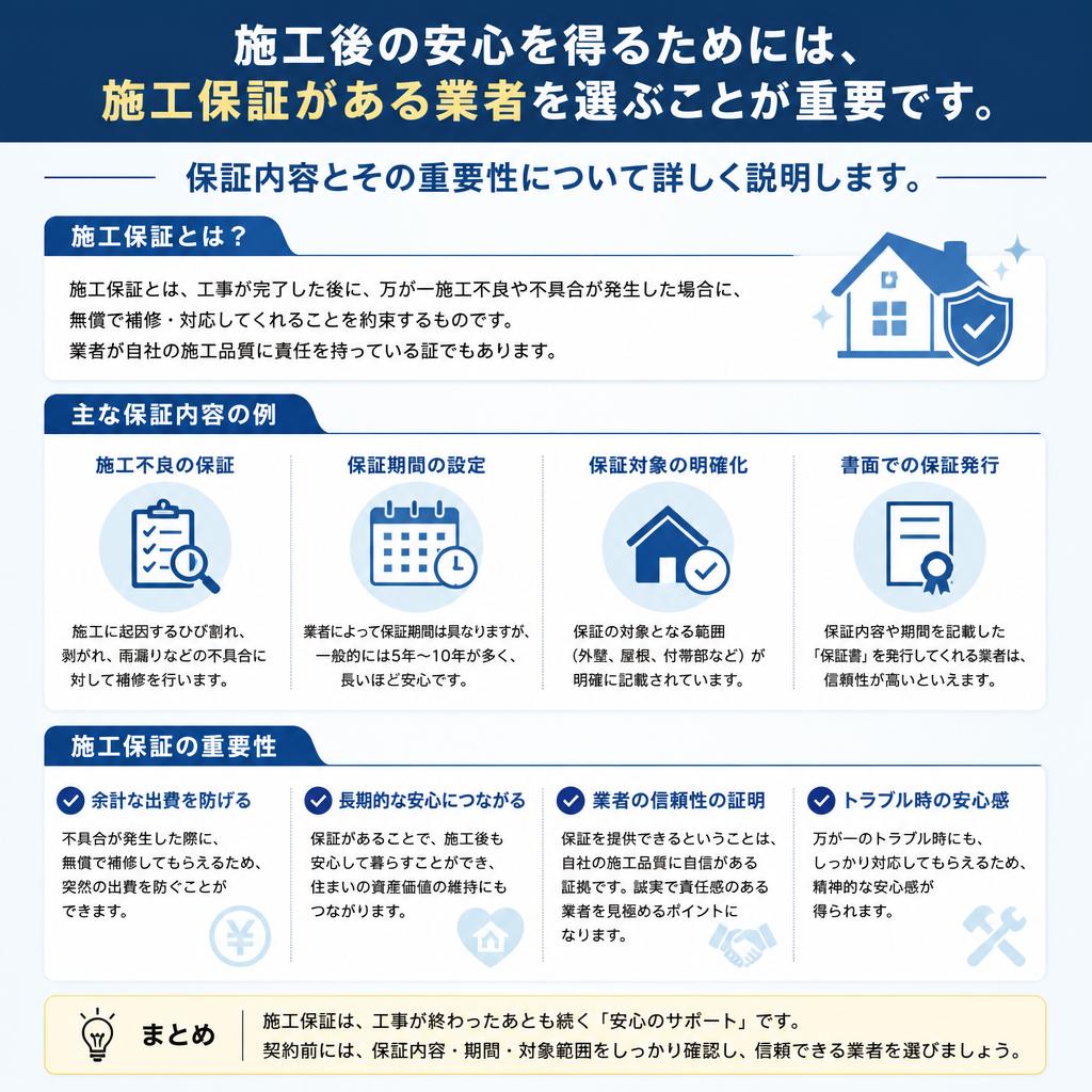施工保証の重要性