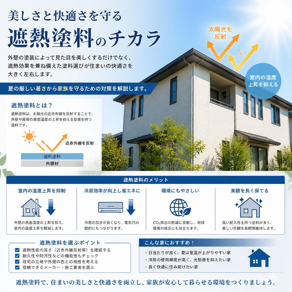 暑さ対策としての外壁塗装の重要性