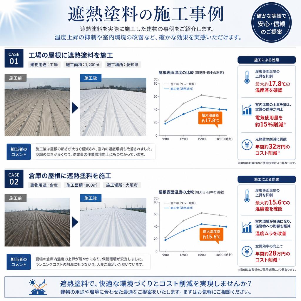 遮熱塗料の施工事例