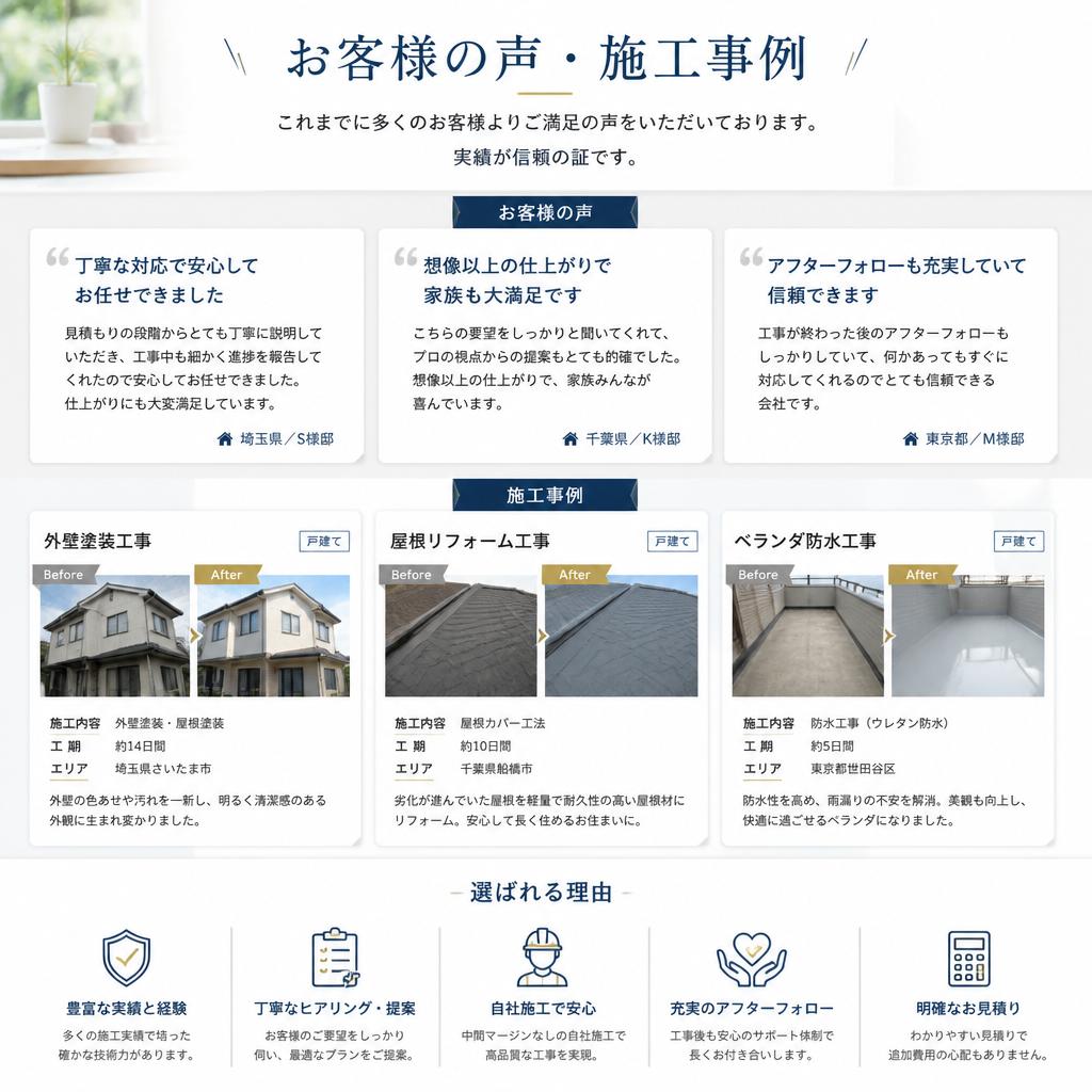 5. 実績紹介・お客様の声