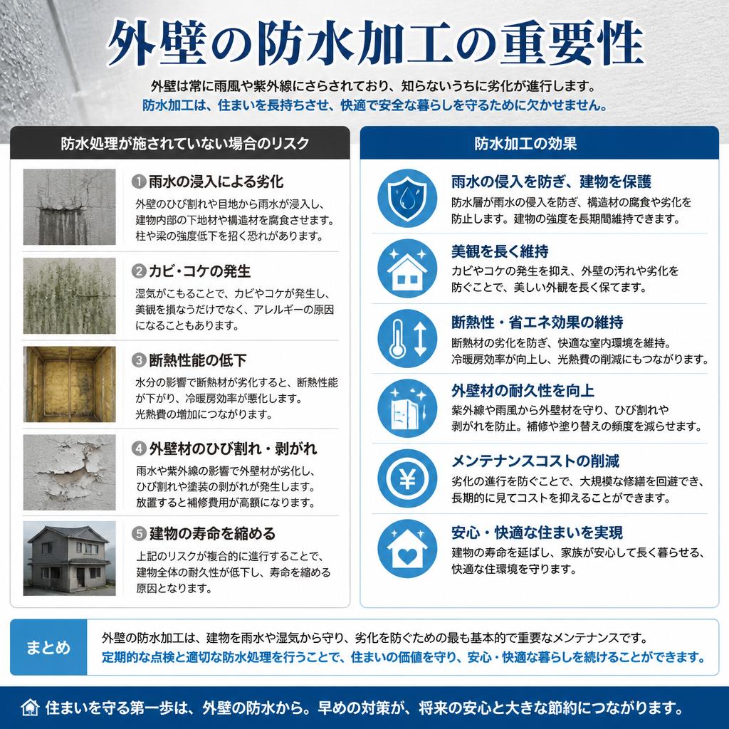 なぜ防水加工が必要なのか？