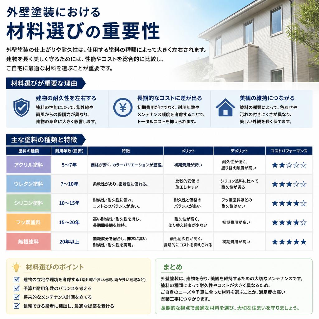 材料選びのポイント