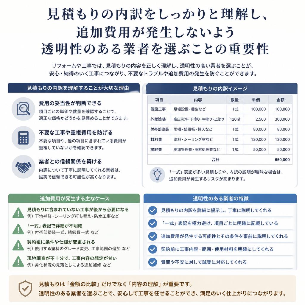 2. 見積もりの透明性を求めよう