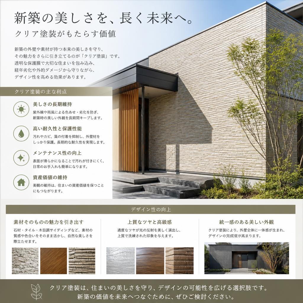 2. 美しさを保つ！クリア塗装のメリット