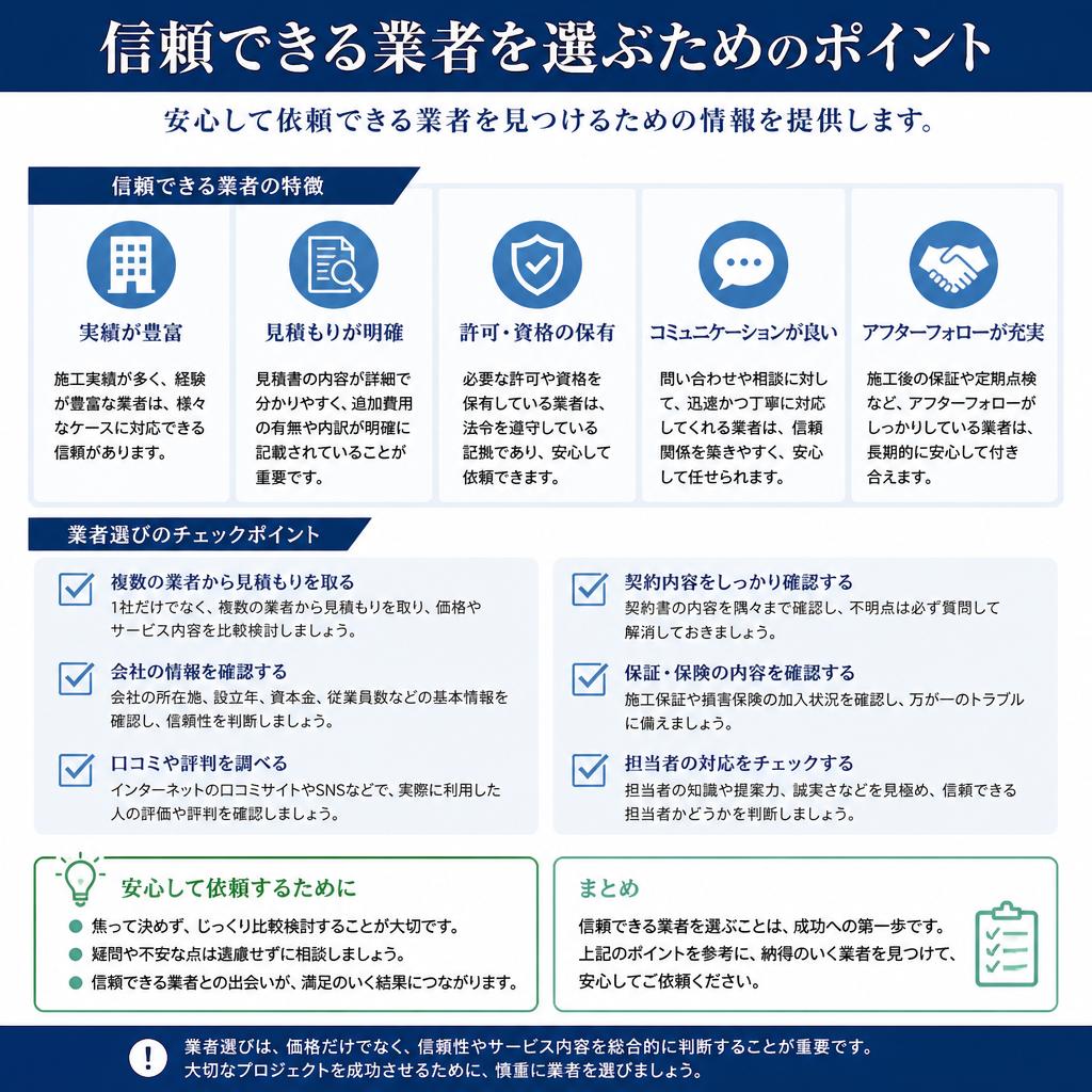 4. 塗装業者の選び方を徹底解説