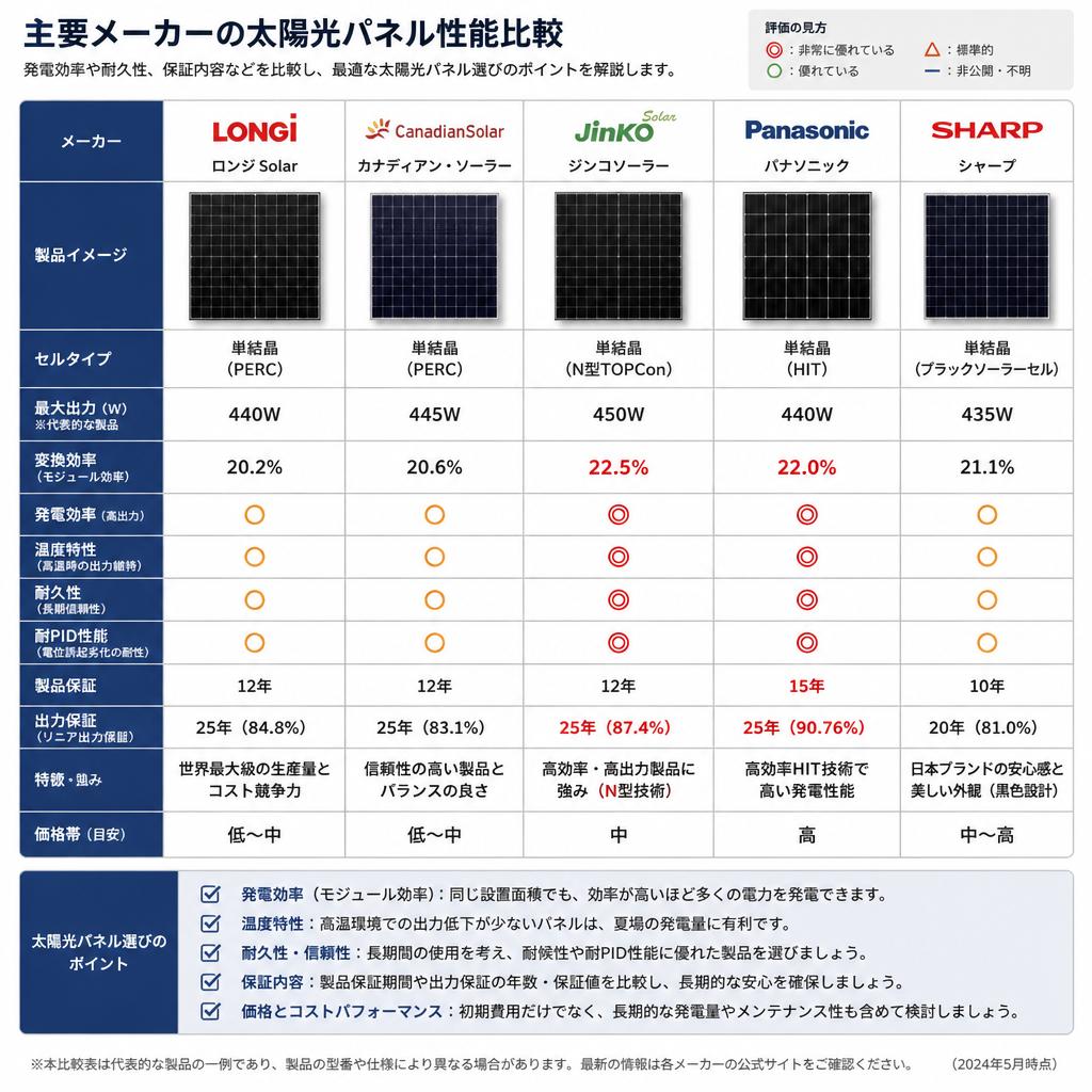 2. 各メーカーの性能比較