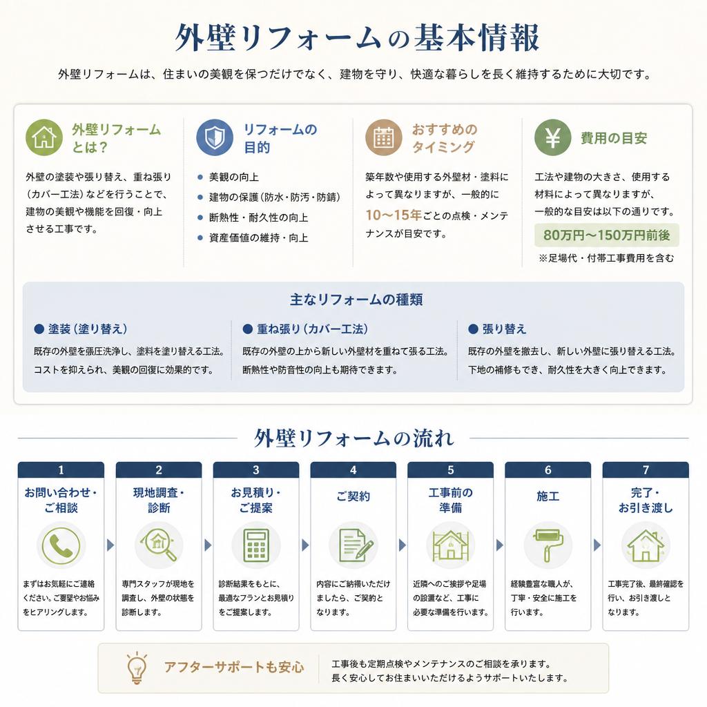 外壁リフォームの基本知識