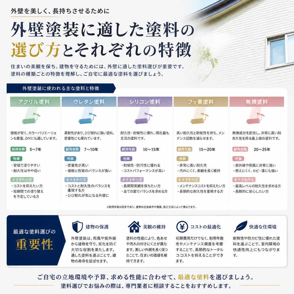 4. 塗料選びのポイント