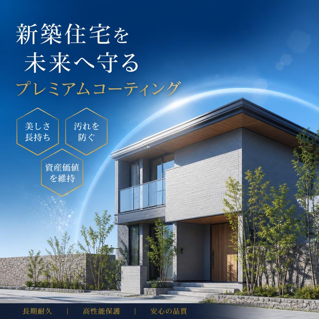 新築住宅を未来へ守るプレミアムコーティング