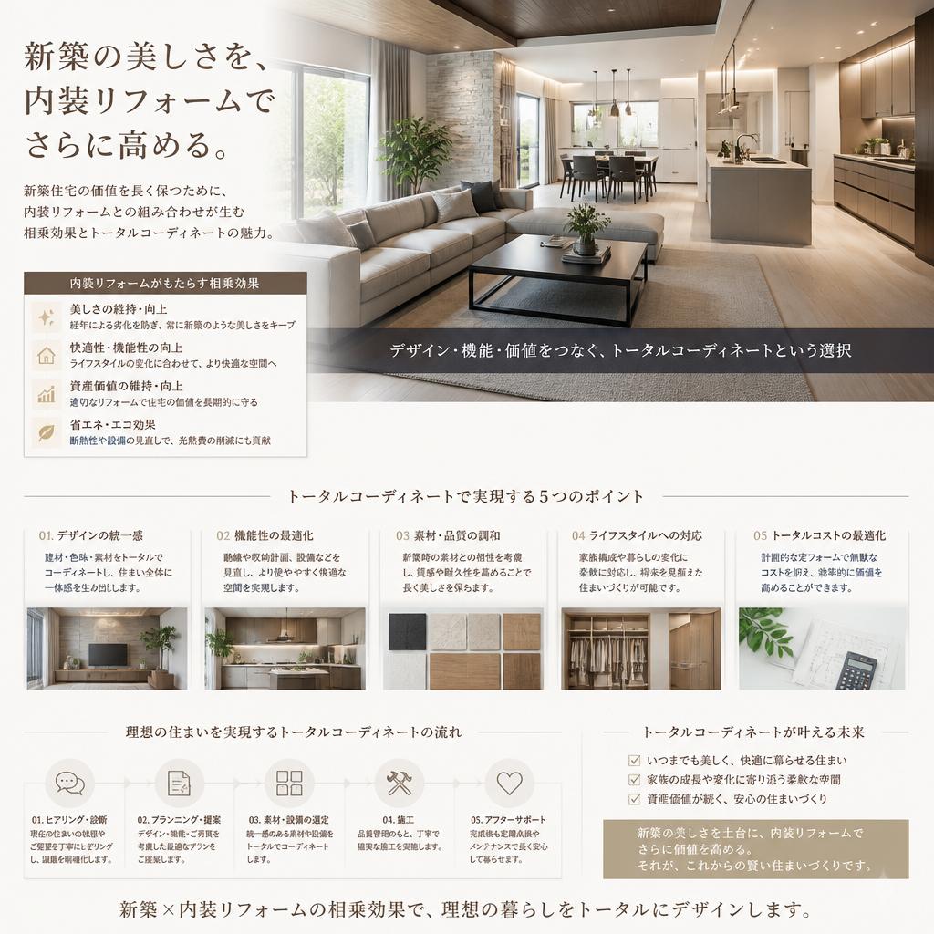 内装リフォームとのシナジー効果