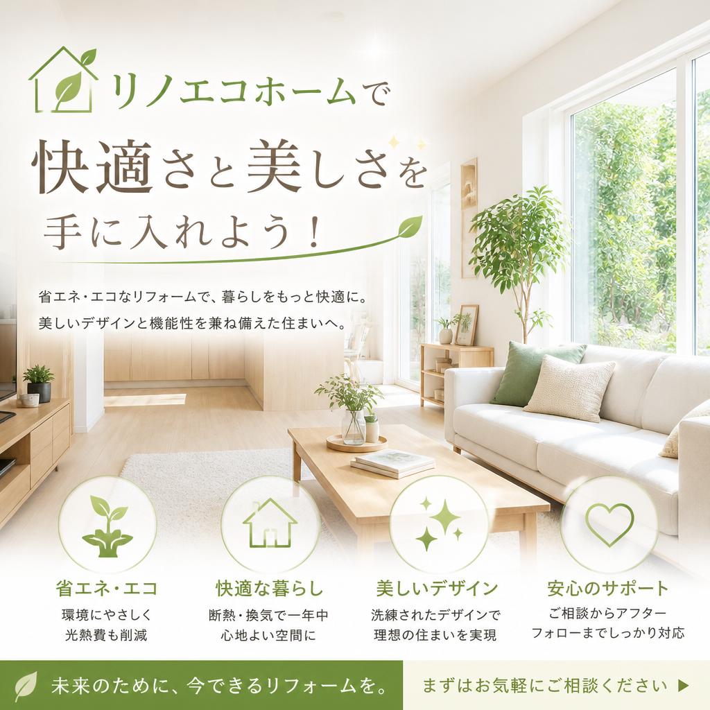リノエコホームで快適さと美しさを手に入れよう！