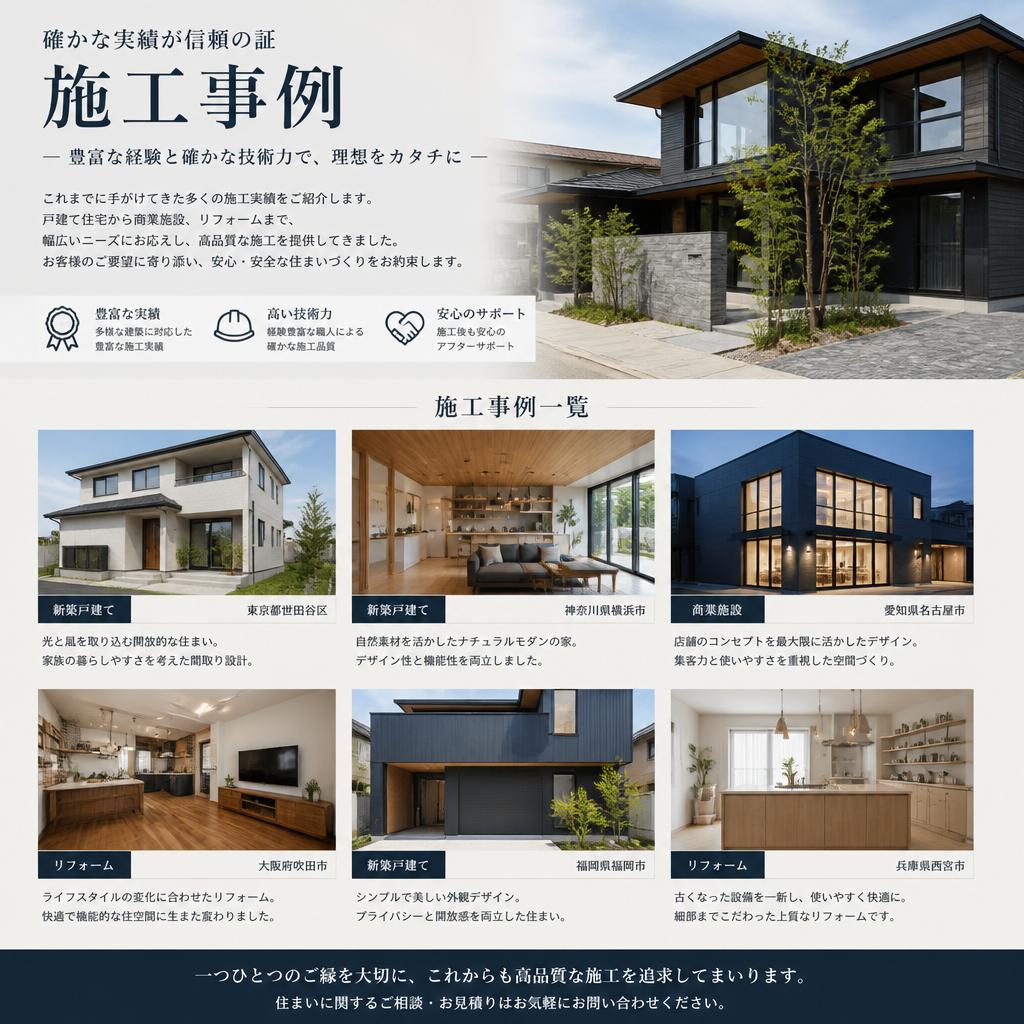 4. リノエコホームの施工実績
