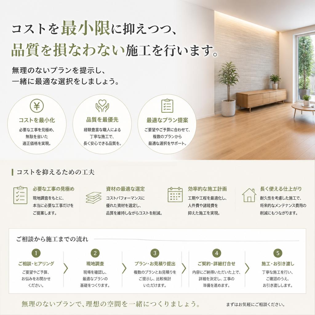 適正価格のご提案