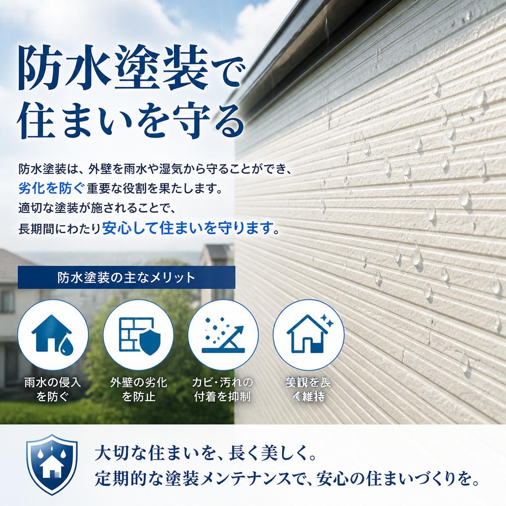 防水塗装のメリット