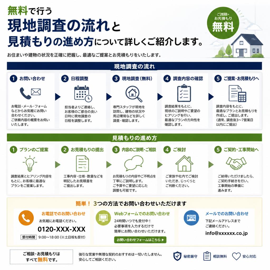 手軽な見積もりでスタート