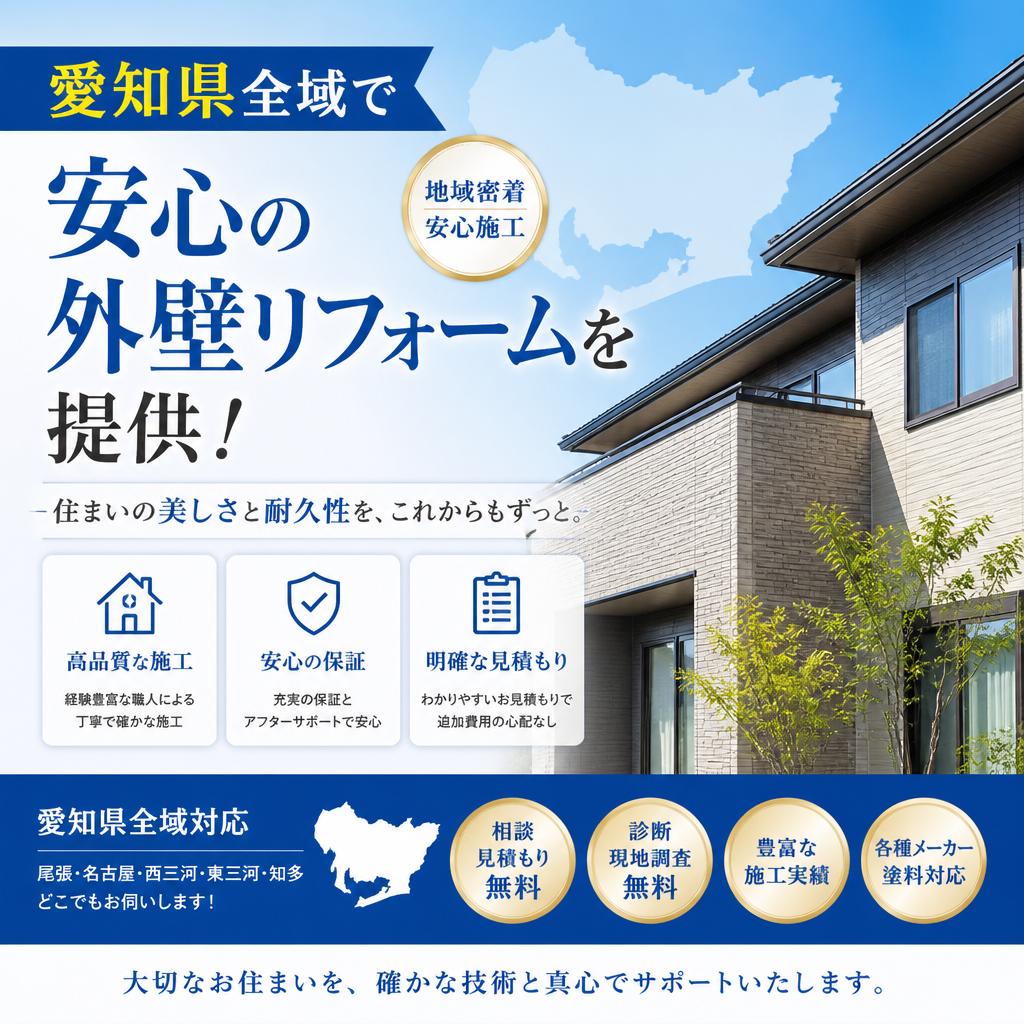 愛知県全域で安心の外壁リフォームを提供！