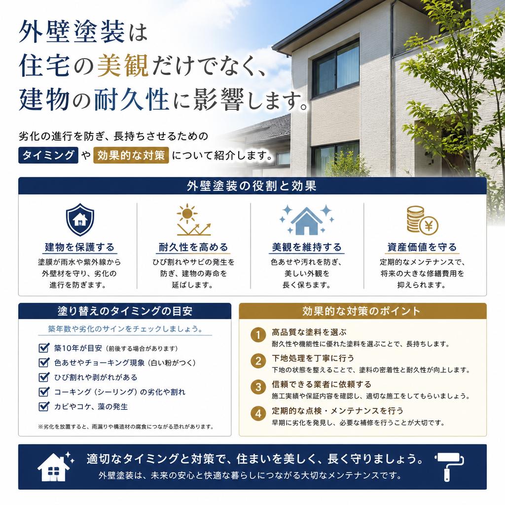 外壁リフォームの重要性と推奨時期