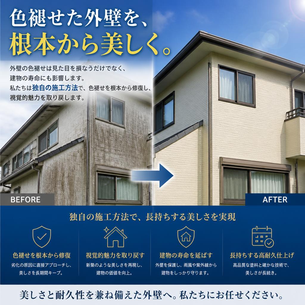 色褪せ修復で新しい輝きを