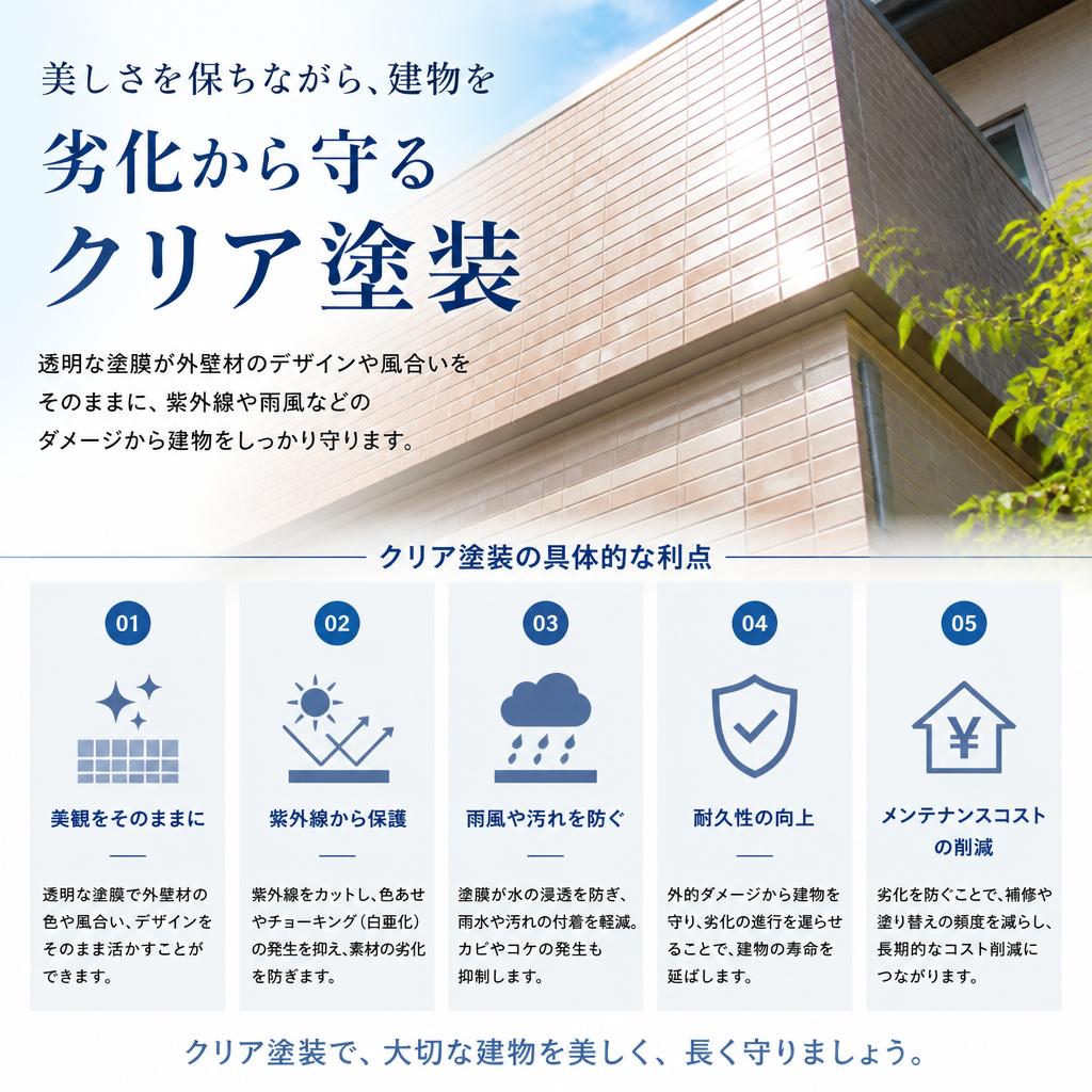 クリア塗装のメリット
