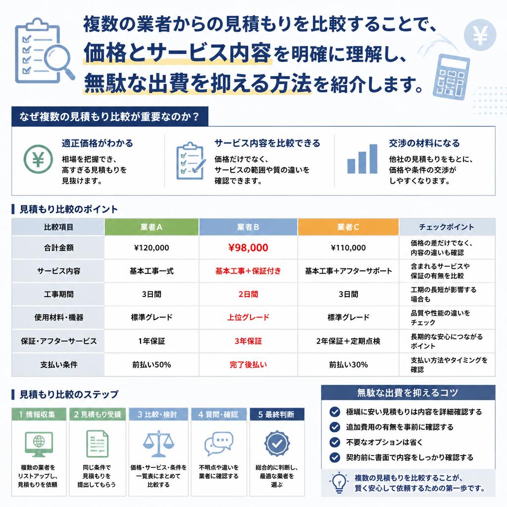 見積もり比較のメリット